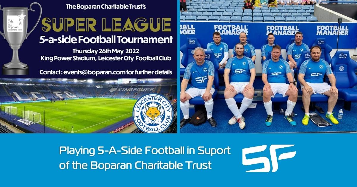 Playing 5-A-Side Football in Suport of the Boparan Charitable Trust