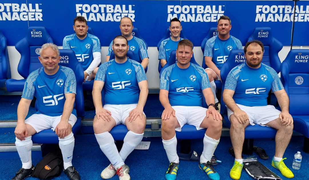 Playing Football at Leicester City Football Club to Raise Money for the Boparan Charitable Trust