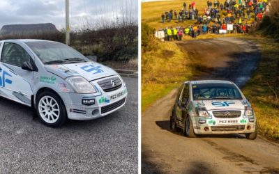 SF Engineering Sponsored Rally Car with Employee Connection Performs Well at the Galway International Rally