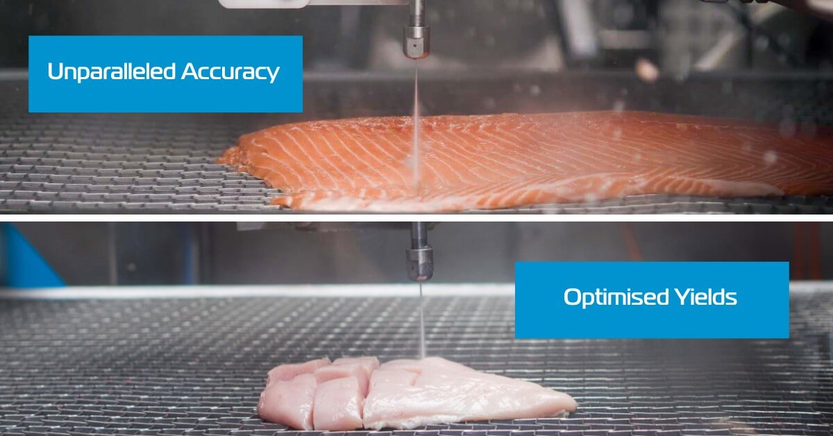 Waterjet portioning technologies - unparalleled accuracy and optimised yields