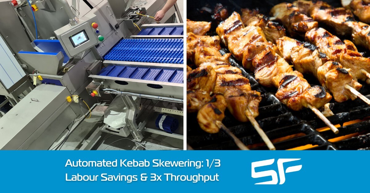 Automated Kebab Skewering One-Third Labour Savings & 3x Throughput